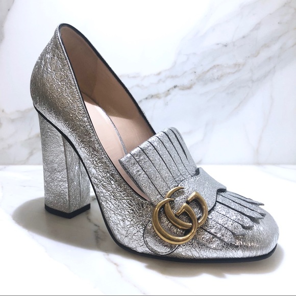 Gucci Shoes - Gucci💖- Metallic Marmont GG Pump  size 37